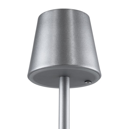 GloboStar® NEGA 60476 Μοντέρνο Επιτραπέζιο Φωτιστικό Πορτατίφ LED 2.2W 154lm 360° DC 5V Επαναφορτιζόμενο με Μπαταρία Li-ion 4000mAh - Διακόπτη Αφής - Θερμό Λευκό 2700K - Dimmable - D10 x H39cm - Ασημί - 2 Years Warranty GloboStar® NEGA 60476 Μοντέρνο Επιτραπέζιο Φωτιστικό Πορτατίφ LED 2.2W 154lm 360° DC 5V Επαναφορτιζόμενο με Μπαταρία Li-ion 4000mAh - Διακόπτη Αφής - Θερμό Λευκό 2700K - Dimmable - D10 x H39cm - Ασημί - 2 Years Warranty