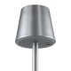 GloboStar® NEGA 60476 Μοντέρνο Επιτραπέζιο Φωτιστικό Πορτατίφ LED 2.2W 154lm 360° DC 5V Επαναφορτιζόμενο με Μπαταρία Li-ion 4000mAh - Διακόπτη Αφής - Θερμό Λευκό 2700K - Dimmable - D10 x H39cm - Ασημί - 2 Years Warranty GloboStar® NEGA 60476 Μοντέρνο Επιτραπέζιο Φωτιστικό Πορτατίφ LED 2.2W 154lm 360° DC 5V Επαναφορτιζόμενο με Μπαταρία Li-ion 4000mAh - Διακόπτη Αφής - Θερμό Λευκό 2700K - Dimmable - D10 x H39cm - Ασημί - 2 Years Warranty