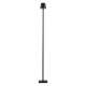 GloboStar® NEGA 60477 Μοντέρνο Επιδαπέδιο Φωτιστικό LED 2.2W 154lm 360° DC 5V Επαναφορτιζόμενο με Μπαταρία Li-ion 4000mAh - Διακόπτη Αφής - Θερμό Λευκό 2700K - Dimmable - D10 x H135cm - Μαύρο - 2 Years Warranty