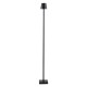 GloboStar® NEGA 60477 Μοντέρνο Επιδαπέδιο Φωτιστικό LED 2.2W 154lm 360° DC 5V Επαναφορτιζόμενο με Μπαταρία Li-ion 4000mAh - Διακόπτη Αφής - Θερμό Λευκό 2700K - Dimmable - D10 x H135cm - Μαύρο - 2 Years Warranty