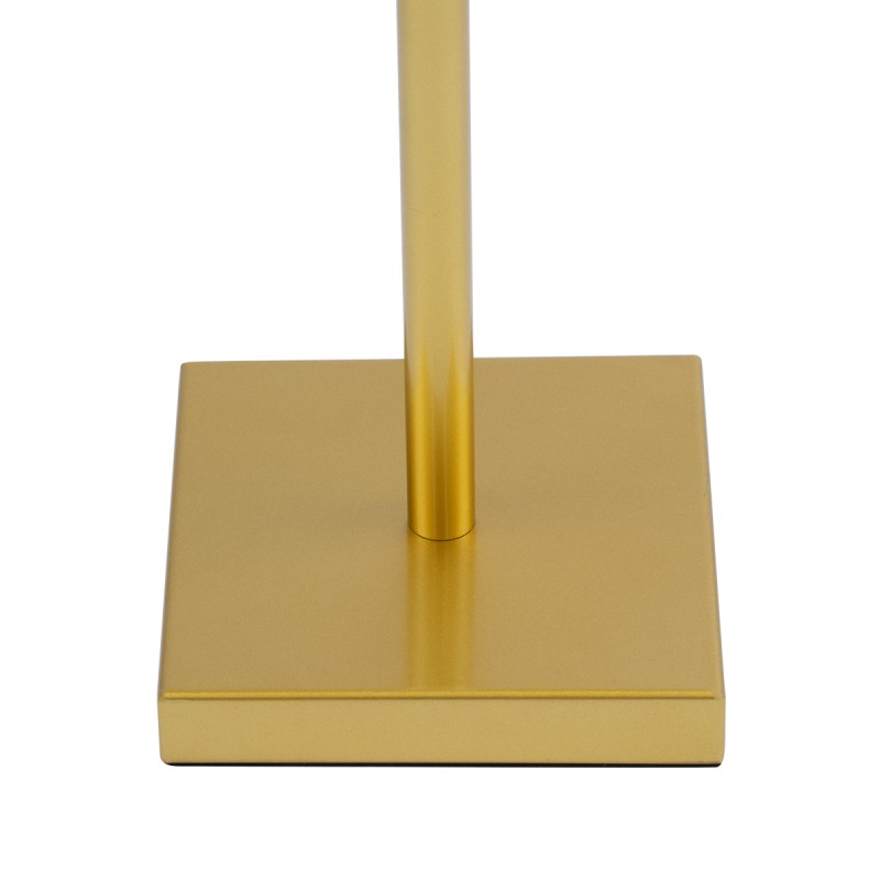 GloboStar® NEGA 60479 Μοντέρνο Επιδαπέδιο Φωτιστικό LED 2.2W 154lm 360° DC 5V Επαναφορτιζόμενο με Μπαταρία Li-ion 4000mAh - Διακόπτη Αφής - Θερμό Λευκό 2700K - Dimmable - D10 x H135cm - Χρυσό - 2 Years Warranty