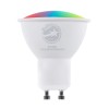 GloboStar® 60487 Έξυπνο Σποτ LED GU10 MR16 Smart Home Wifi  5.5W 550lm 120° AC 220-240V IP20 Φ5 x Υ6.5cm RGB+CCT - Εναλλαγή Φωτισμού & Dimming μέσω Εφαρμογής Tuya - Bridgelux Chip - 3 Χρόνια Εγγύηση