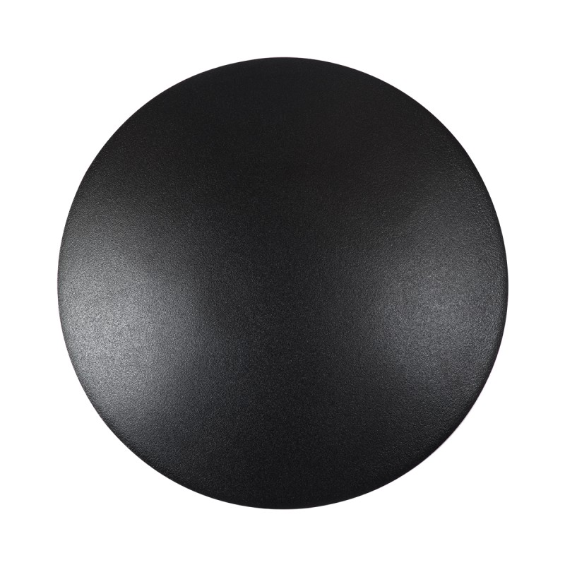 GloboStar® HELIO-R 60492 Φωτιστικό Τοίχου - Απλίκα Αρχιτεκτονικού Φωτισμού Εσωτερικού/Εξωτερικού Χώρου LED 7W 840lm 120° x 360° AC 220-240V Αδιάβροχο IP65 Φ16 x Π5cm - Φυσικό Λευκό 4500K - Μαύρο - Στρόγγυλο - Bridgelux Chip - 3 Years Warranty