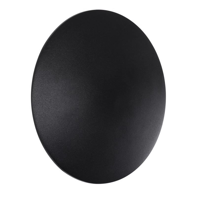 GloboStar® HELIO-R 60493 Φωτιστικό Τοίχου - Απλίκα Αρχιτεκτονικού Φωτισμού Εσωτερικού/Εξωτερικού Χώρου LED 10W 1200lm 120° x 360° AC 220-240V Αδιάβροχο IP65 Φ21 x Π5cm - Φυσικό Λευκό 4500K - Μαύρο - Στρόγγυλο - Bridgelux Chip - 3 Years Warranty