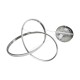 GLOBOSTAR® DEXTER 60948 Μοντέρνο Κρεμαστό Φωτιστικό Οροφής LED 72W 8064lm 300° AC 220-240V IP20 Ρυθμιζόμενο Λευκό CCT με Χειριστήριο από 2700K έως 6000K Dimmable - Lumileds SMD Chip - Νίκελ Βούρτσας - Μ56 x Π56 x Υ14cm - 3 Χρόνια Εγγύηση