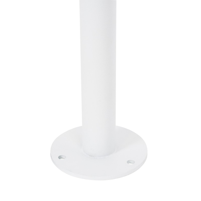 GloboStar® GARDENIA 60509 Φωτιστικό Κήπου - Πάρκου - Πλατείας - Κολωνάκι Αρχιτεκτονικού Φωτισμού Εξωτερικού Χώρου LED 7W 700lm 60° AC220-240V Αδιάβροχο IP65 - Σώμα Αλουμινίου & Tempered Glass - Μ15 x Π18 x Υ180cm - Θερμό Λευκό 2700K - Λευκό - Bridgelu