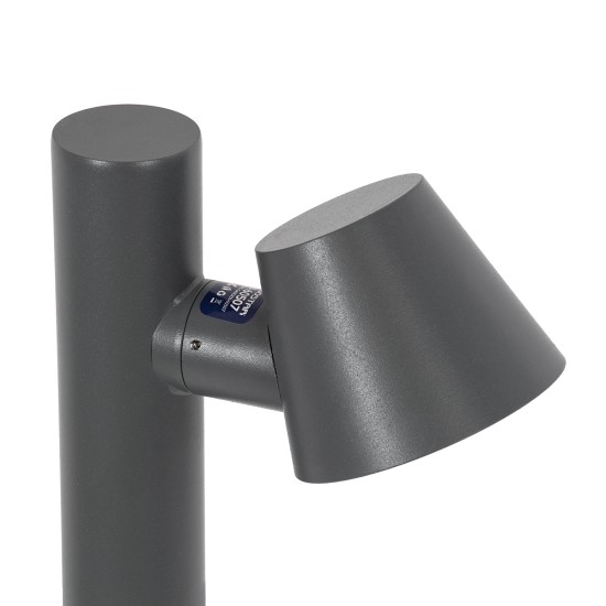 GloboStar® GARDENIA 60510 Φωτιστικό Κήπου - Πάρκου - Πλατείας - Κολωνάκι Αρχιτεκτονικού Φωτισμού Εξωτερικού Χώρου LED 7W 700lm 60° AC220-240V Αδιάβροχο IP65 - Σώμα Αλουμινίου & Tempered Glass - Μ15 x Π18 x Υ180cm - Θερμό Λευκό 2700K - Γκρι Ανθρακί - B GloboStar® GARDENIA 60510 Φωτιστικό Κήπου - Πάρκου - Πλατείας - Κολωνάκι Αρχιτεκτονικού Φωτισμού Εξωτερικού Χώρου LED 7W 700lm 60° AC220-240V Αδιάβροχο IP65 - Σώμα Αλουμινίου & Tempered Glass - Μ15 x Π18 x Υ180cm - Θερμό Λευκό 2700K - Γκρι Ανθρακί - B
