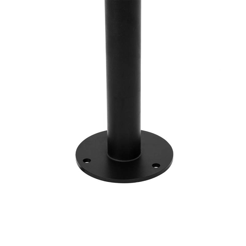 GloboStar® GARDENIA 60511 Φωτιστικό Κήπου - Πάρκου - Πλατείας - Κολωνάκι Αρχιτεκτονικού Φωτισμού Εξωτερικού Χώρου LED 7W 700lm 60° AC220-240V Αδιάβροχο IP65 - Σώμα Αλουμινίου & Tempered Glass - Μ15 x Π18 x Υ180cm - Θερμό Λευκό 2700K - Μαύρο - Bridgelu