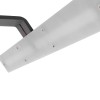 GloboStar® MIRROR 60513 Φωτιστικό Τοίχου - Απλίκα LED 12W 1440lm 120° AC 85-265V IP54 Φυσικό Λευκό 4500K Γκρι Μέταλλο - Μ42 x Π5 x Υ15cm - 2 Xρόνια Εγγύηση