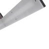GloboStar® MIRROR 60516 Φωτιστικό Τοίχου - Απλίκα LED 14W 1680lm 120° AC 85-265V IP54 Φυσικό Λευκό 4500K Γκρι Μέταλλο - Μ58 x Π15 x Υ6cm - 2 Xρόνια Εγγύηση