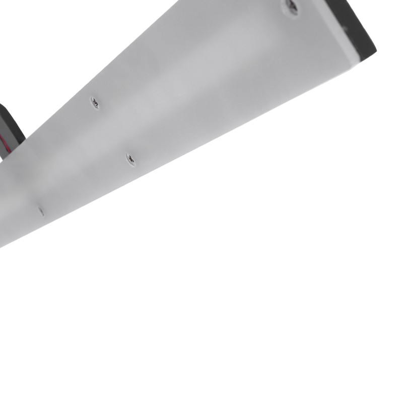 GloboStar® MIRROR 60516 Φωτιστικό Τοίχου - Απλίκα LED 14W 1680lm 120° AC 85-265V IP54 Φυσικό Λευκό 4500K Γκρι Μέταλλο - Μ58 x Π15 x Υ6cm - 2 Xρόνια Εγγύηση