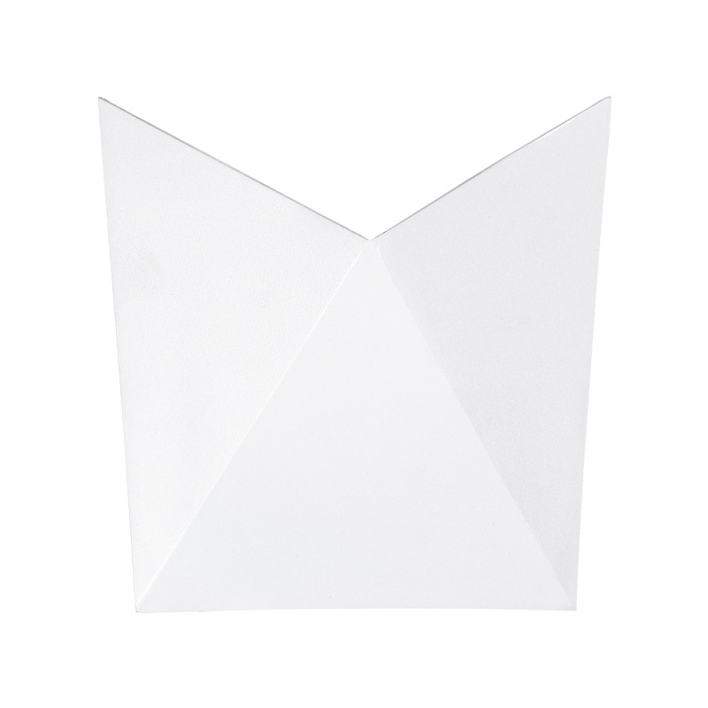 GloboStar® STEALTH 60521 Φωτιστικό Τοίχου - Απλίκα Αρχιτεκτονικού Φωτισμού Εσωτερικού/Εξωτερικού Χώρου Up or Down LED 10W 1100lm 60° AC220-240V Αδιάβροχο IP65 - Σώμα Αλουμινίου & Tempered Glass - Μ17 x Π17 x Υ7.5cm - Φυσικό Λευκό 4500K - Λευκό - Bridg