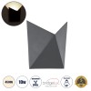 GloboStar® STEALTH 60522 Φωτιστικό Τοίχου - Απλίκα Αρχιτεκτονικού Φωτισμού Εσωτερικού/Εξωτερικού Χώρου Up or Down LED 10W 1100lm 60° AC220-240V Αδιάβροχο IP65 - Σώμα Αλουμινίου & Tempered Glass - Μ17 x Π17 x Υ7.5cm - Φυσικό Λευκό 4500K - Γκρι Ανθρακί