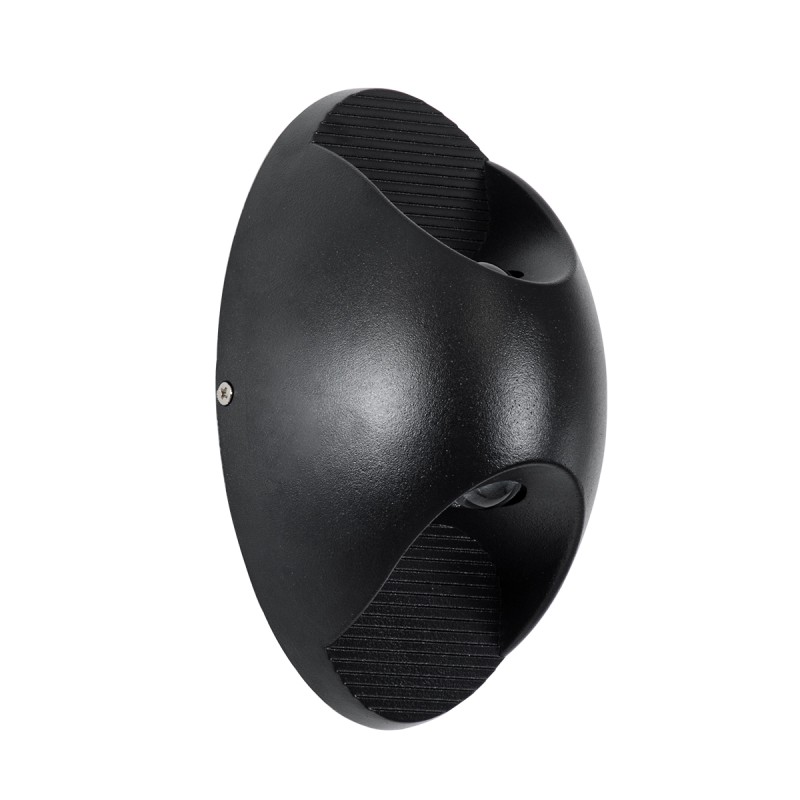 GloboStar® JEREMY 60532 Φωτιστικό Τοίχου - Απλίκα Αρχιτεκτονικού Φωτισμού Εσωτερικού/Εξωτερικού Χώρου Up & Down LED 10W 1000lm 60° AC220-240V Αδιάβροχο IP65 - Σώμα Αλουμινίου & Tempered Glass - Μ16 x Π10 x Υ7cm - Θερμό Λευκό 2700K - Μαύρο - Bridge