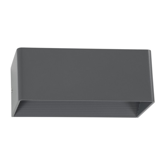 GloboStar® CIRCOA 60543 Φωτιστικό Τοίχου - Απλίκα Αρχιτεκτονικού Φωτισμού Εσωτερικού/Εξωτερικού Χώρου Up & Down LED 10W 1080lm 60° AC 220-240V IP44 Μ20 x Π8 x Υ10cm - Θερμό Λευκό 2700K - Γκρι Ανθρακί - Bridgelux Chip - 3 Years Warranty GloboStar® CIRCOA 60543 Φωτιστικό Τοίχου - Απλίκα Αρχιτεκτονικού Φωτισμού Εσωτερικού/Εξωτερικού Χώρου Up & Down LED 10W 1080lm 60° AC 220-240V IP44 Μ20 x Π8 x Υ10cm - Θερμό Λευκό 2700K - Γκρι Ανθρακί - Bridgelux Chip - 3 Years Warranty