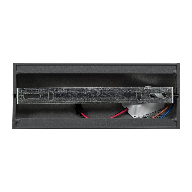 GloboStar® CIRCOA 60543 Φωτιστικό Τοίχου - Απλίκα Αρχιτεκτονικού Φωτισμού Εσωτερικού/Εξωτερικού Χώρου Up & Down LED 10W 1080lm 60° AC 220-240V IP44 Μ20 x Π8 x Υ10cm - Θερμό Λευκό 2700K - Γκρι Ανθρακί - Bridgelux Chip - 3 Years Warranty