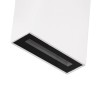 GloboStar® TRIANDE 60551 Φωτιστικό Τοίχου - Απλίκα Αρχιτεκτονικού Φωτισμού Εσωτερικού/Εξωτερικού Χώρου Up & Down LED 10W 1150lm 5° & 60° AC 220-240V Αδιάβροχο IP65 Μ8.5 x Π8.5 x Υ20cm - Θερμό Λευκό 2700K - Λευκό - Bridgelux Chip - 3 Χρόνια Εγγύηση