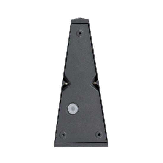 GloboStar® TRIANDE 60552 Φωτιστικό Τοίχου - Απλίκα Αρχιτεκτονικού Φωτισμού Εσωτερικού/Εξωτερικού Χώρου Up & Down LED 10W 1150lm 5° & 60° AC 220-240V Αδιάβροχο IP65 Μ8.5 x Π8.5 x Υ20cm - Θερμό Λευκό 2700K - Γκρι Ανθρακί - Bridgelux Chip - 3 Χρόνια