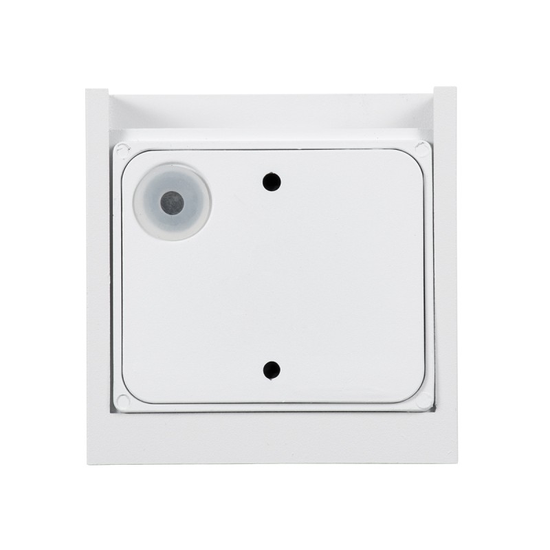 GloboStar® AXIS-S 60560 Φωτιστικό Τοίχου - Απλίκα Αρχιτεκτονικού Φωτισμού Εσωτερικού/Εξωτερικού Χώρου Up & Down LED 10W 1150lm 10 έως 60° AC 220-240V Αδιάβροχο IP65 Μ10 x Π10 x Υ10cm - Θερμό Λευκό 2700K - Λευκό - Bridgelux Chip - 3 Years Warranty