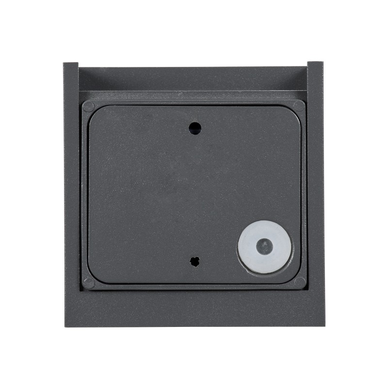 GLOBOSTAR® AXIS-S 60561 Μοντέρνο Φωτιστικό Τοίχου - Απλίκα LED 10W 1150lm 5°/60° AC 220-240V Αδιάβροχο IP65 Θερμό Λευκό 2700K - Bridgelux COB Chip & TÜV SÜD Driver - Γκρι Ανθρακί Ματ - Μ10 x Π10 x Υ10cm - 5 Χρόνια Εγγύηση