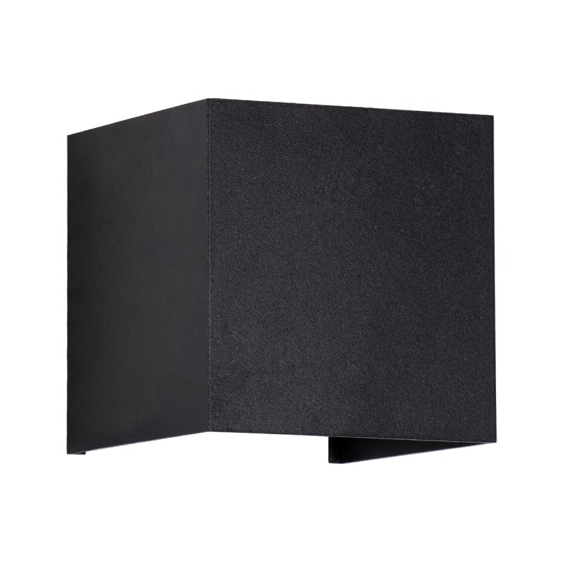 GloboStar® AXIS-S 60565 Φωτιστικό Τοίχου - Απλίκα Αρχιτεκτονικού Φωτισμού Εσωτερικού/Εξωτερικού Χώρου Up & Down LED 10W 1200lm 10 έως 60° AC 220-240V Αδιάβροχο IP65 Μ10 x Π10 x Υ10cm - Φυσικό Λευκό 4500K - Μαύρο - Bridgelux Chip - 3 Years Warranty