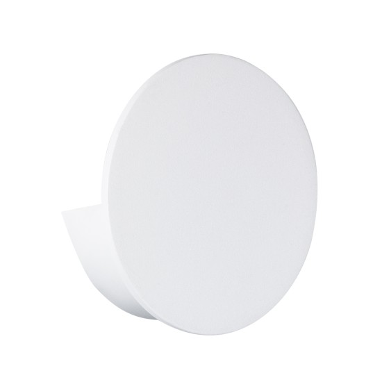 GloboStar® REDONDO 60572 Φωτιστικό Τοίχου - Απλίκα Αρχιτεκτονικού Φωτισμού Εσωτερικού/Εξωτερικού Χώρου Up or Down LED 10W 1000lm 60° AC220-240V Αδιάβροχο IP65 - Σώμα Αλουμινίου & Tempered Glass - Μ14 x Π14 x Υ5cm - Θερμό Λευκό 2700K - Λευκό - Bridgelu