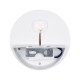 GloboStar® REDONDO 60572 Φωτιστικό Τοίχου - Απλίκα Αρχιτεκτονικού Φωτισμού Εσωτερικού/Εξωτερικού Χώρου Up or Down LED 10W 1000lm 60° AC220-240V Αδιάβροχο IP65 - Σώμα Αλουμινίου & Tempered Glass - Μ14 x Π14 x Υ5cm - Θερμό Λευκό 2700K - Λευκό - Bridgelu