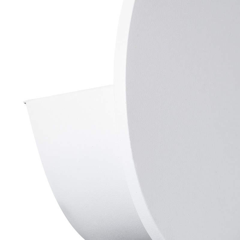 GloboStar® REDONDO 60572 Φωτιστικό Τοίχου - Απλίκα Αρχιτεκτονικού Φωτισμού Εσωτερικού/Εξωτερικού Χώρου Up or Down LED 10W 1000lm 60° AC220-240V Αδιάβροχο IP65 - Σώμα Αλουμινίου & Tempered Glass - Μ14 x Π14 x Υ5cm - Θερμό Λευκό 2700K - Λευκό - Bridgelu