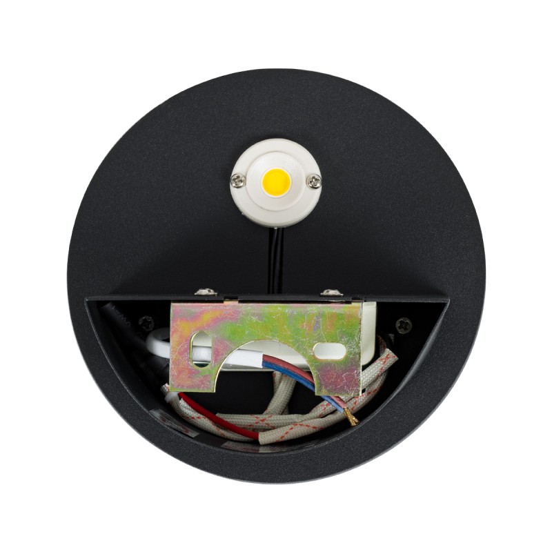 GloboStar® REDONDO 60574 Φωτιστικό Τοίχου - Απλίκα Αρχιτεκτονικού Φωτισμού Εσωτερικού/Εξωτερικού Χώρου Up or Down LED 10W 1000lm 60° AC220-240V Αδιάβροχο IP65 - Σώμα Αλουμινίου & Tempered Glass - Μ14 x Π14 x Υ4.5cm - Θερμό Λευκό 2700K - Μαύρο - Bridge