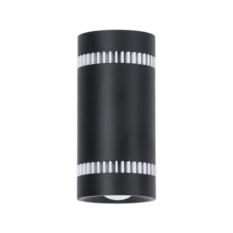 GloboStar® CANNONAL 60577 Φωτιστικό Τοίχου - Απλίκα Αρχιτεκτονικού Φωτισμού Εσωτερικού Χώρου Up & Down LED 10W 1150lm 30° AC 220-240V IP20 Μ5 x Π6.5 x Υ11cm - Θερμό Λευκό 2700K - Μαύρο με Λευκό - Bridgelux Chip - 3 Χρόνια Εγγύηση