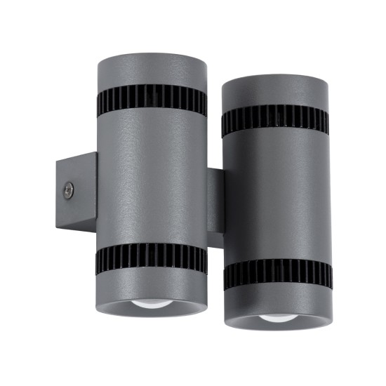 GloboStar® CANNONAL 60579 Φωτιστικό Τοίχου - Απλίκα Αρχιτεκτονικού Φωτισμού Εσωτερικού Χώρου Up & Down LED 20W 2300lm 30° AC 220-240V IP20 Μ12 x Π6.5 x Υ11cm - Θερμό Λευκό 2700K - Γκρι Ανθρακί με Μαύρο - Bridgelux Chip - 3 Χρόνια Εγγύηση GloboStar® CANNONAL 60579 Φωτιστικό Τοίχου - Απλίκα Αρχιτεκτονικού Φωτισμού Εσωτερικού Χώρου Up & Down LED 20W 2300lm 30° AC 220-240V IP20 Μ12 x Π6.5 x Υ11cm - Θερμό Λευκό 2700K - Γκρι Ανθρακί με Μαύρο - Bridgelux Chip - 3 Χρόνια Εγγύηση