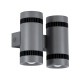 GloboStar® CANNONAL 60579 Φωτιστικό Τοίχου - Απλίκα Αρχιτεκτονικού Φωτισμού Εσωτερικού Χώρου Up & Down LED 20W 2300lm 30° AC 220-240V IP20 Μ12 x Π6.5 x Υ11cm - Θερμό Λευκό 2700K - Γκρι Ανθρακί με Μαύρο - Bridgelux Chip - 3 Χρόνια Εγγύηση GloboStar® CANNONAL 60579 Φωτιστικό Τοίχου - Απλίκα Αρχιτεκτονικού Φωτισμού Εσωτερικού Χώρου Up & Down LED 20W 2300lm 30° AC 220-240V IP20 Μ12 x Π6.5 x Υ11cm - Θερμό Λευκό 2700K - Γκρι Ανθρακί με Μαύρο - Bridgelux Chip - 3 Χρόνια Εγγύηση