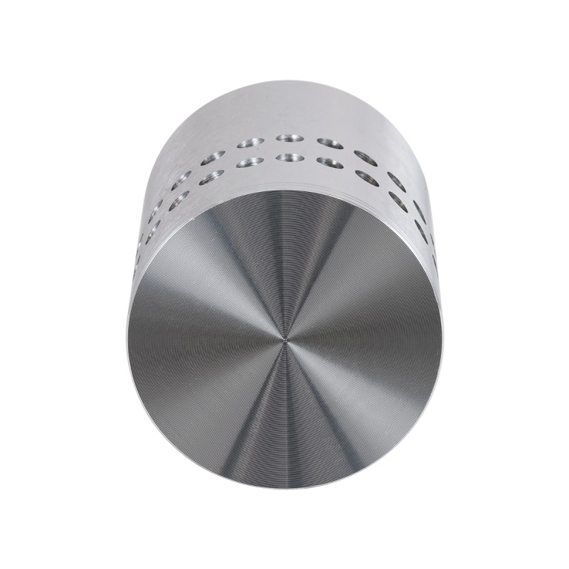 GloboStar® STAINS 60595 Φωτιστικό Τοίχου - Απλίκα Αρχιτεκτονικού Φωτισμού Εσωτερικού Χώρου LED 5W 400lm 360° AC 220-240V IP44 Φ5.5 x Υ7cm - Ψυχρό Λευκό 6000K - Νίκελ Ματ - Bridgelux Chip - 3 Χρόνια Εγγύηση