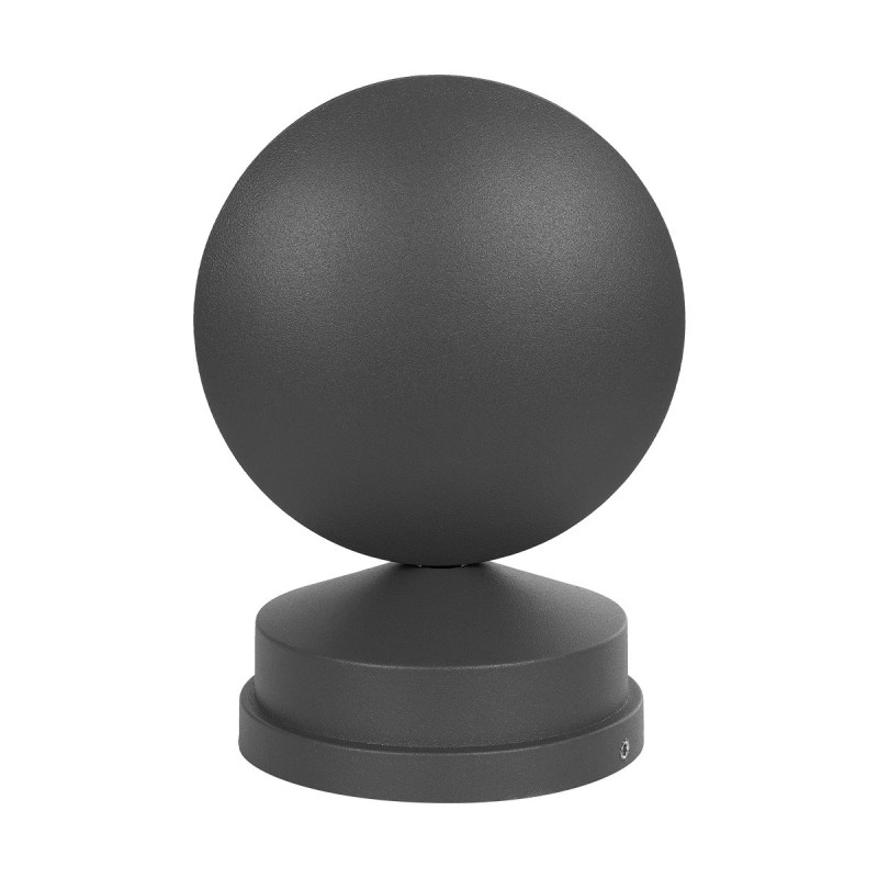 GLOBOSTAR® ZERODA 60599 Μοντέρνο Φωτιστικό Τοίχου - Απλίκα LED 9W 1080lm 3° x 360° AC 220-240V Αδιάβροχο IP65 Ψυχρό Λευκό 6000K - CREE XPE Chip & TÜV SÜD Driver - Γκρι Ανθρακί Ματ - Μ9.5 x Π11 x Υ16cm - 5 Χρόνια Εγγύηση