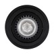 GloboStar® AKIRA 60617 Επιφανειακό Κινούμενο Στρόγγυλο Φωτιστικό Σποτ Αλουμινίου με Ντουί GU10 AC 220-240V IP44 Φ8 x Υ10cm - Μαύρο