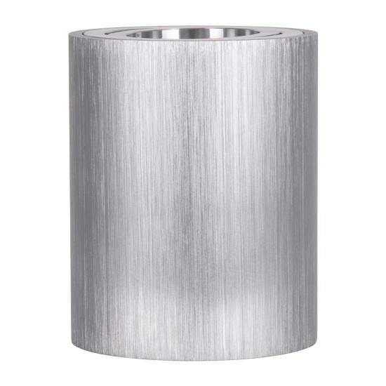 GloboStar® AKIRA 60619 Επιφανειακό Κινούμενο Στρόγγυλο Φωτιστικό Σποτ Αλουμινίου με Ντουί GU10 AC 220-240V IP44 Φ8 x Υ10cm - Ασημί Βούρτσας GloboStar® AKIRA 60619 Επιφανειακό Κινούμενο Στρόγγυλο Φωτιστικό Σποτ Αλουμινίου με Ντουί GU10 AC 220-240V IP44 Φ8 x Υ10cm - Ασημί Βούρτσας