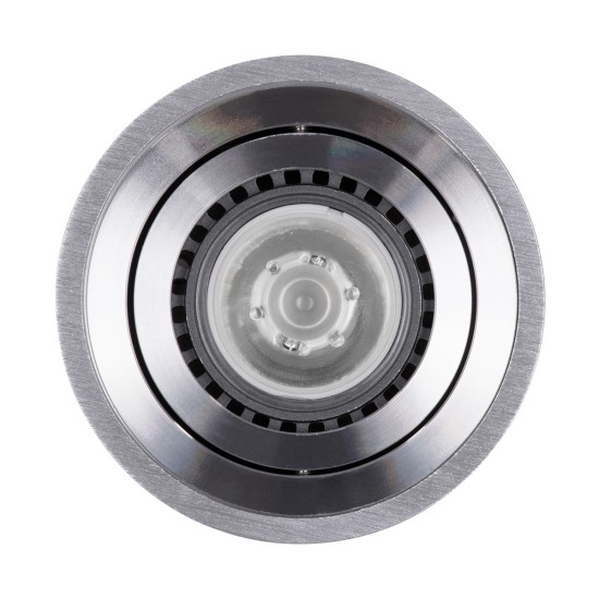 GloboStar® AKIRA 60619 Επιφανειακό Κινούμενο Στρόγγυλο Φωτιστικό Σποτ Αλουμινίου με Ντουί GU10 AC 220-240V IP44 Φ8 x Υ10cm - Ασημί Βούρτσας GloboStar® AKIRA 60619 Επιφανειακό Κινούμενο Στρόγγυλο Φωτιστικό Σποτ Αλουμινίου με Ντουί GU10 AC 220-240V IP44 Φ8 x Υ10cm - Ασημί Βούρτσας
