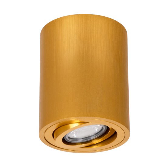 GloboStar® AKIRA 60620 Επιφανειακό Κινούμενο Στρόγγυλο Φωτιστικό Σποτ Αλουμινίου με Ντουί GU10 AC 220-240V IP44 Φ8 x Υ10cm - Χρυσό Βούρτσας GloboStar® AKIRA 60620 Επιφανειακό Κινούμενο Στρόγγυλο Φωτιστικό Σποτ Αλουμινίου με Ντουί GU10 AC 220-240V IP44 Φ8 x Υ10cm - Χρυσό Βούρτσας