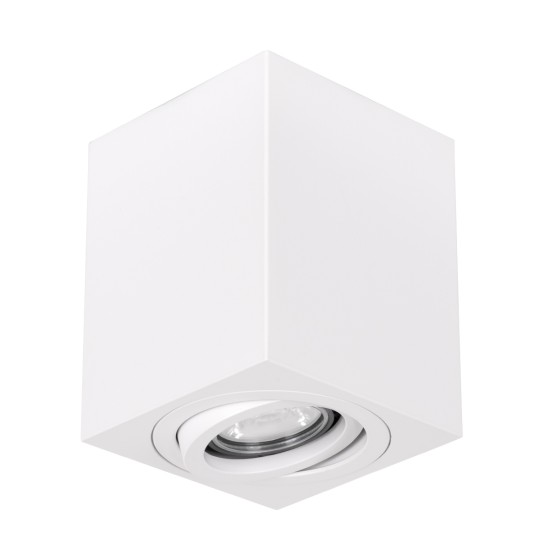 GloboStar® AKIRA 60622 Επιφανειακό Κινούμενο Τετράγωνο Φωτιστικό Σποτ Αλουμινίου με Ντουί GU10 AC 220-240V IP44 Μ8 x Π8 x Υ10cm - Λευκό GloboStar® AKIRA 60622 Επιφανειακό Κινούμενο Τετράγωνο Φωτιστικό Σποτ Αλουμινίου με Ντουί GU10 AC 220-240V IP44 Μ8 x Π8 x Υ10cm - Λευκό