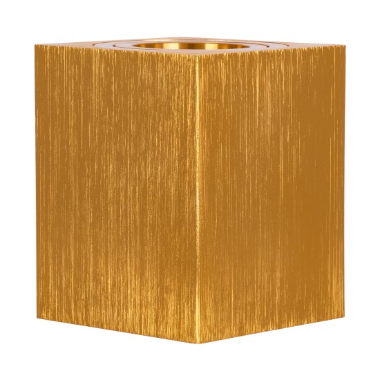 GloboStar® AKIRA 60624 Επιφανειακό Κινούμενο Τετράγωνο Φωτιστικό Σποτ Αλουμινίου με Ντουί GU10 AC 220-240V IP44 Μ8 x Π8 x Υ10cm - Χρυσό Βούρτσας GloboStar® AKIRA 60624 Επιφανειακό Κινούμενο Τετράγωνο Φωτιστικό Σποτ Αλουμινίου με Ντουί GU10 AC 220-240V IP44 Μ8 x Π8 x Υ10cm - Χρυσό Βούρτσας
