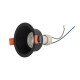 kelvo® DELTA 60629 Χωνευτό Κινούμενο Φωτιστικό Downlight Σποτ με Ντουί 1 x GU10 AC 220-240V IP20 - Μαύρο Ματ - Μ8.5 x Π8.5 x Υ3.5cm / Q7.5cm