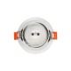 kelvo® DELTA 60630 Χωνευτό Κινούμενο Φωτιστικό Downlight Σποτ με Ντουί 1 x GU10 AC 220-240V IP20 - Λευκό Ματ - Μ8.5 x Π8.5 x Υ3.5cm / Q7.5cm