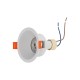 kelvo® DELTA 60630 Χωνευτό Κινούμενο Φωτιστικό Downlight Σποτ με Ντουί 1 x GU10 AC 220-240V IP20 - Λευκό Ματ - Μ8.5 x Π8.5 x Υ3.5cm / Q7.5cm