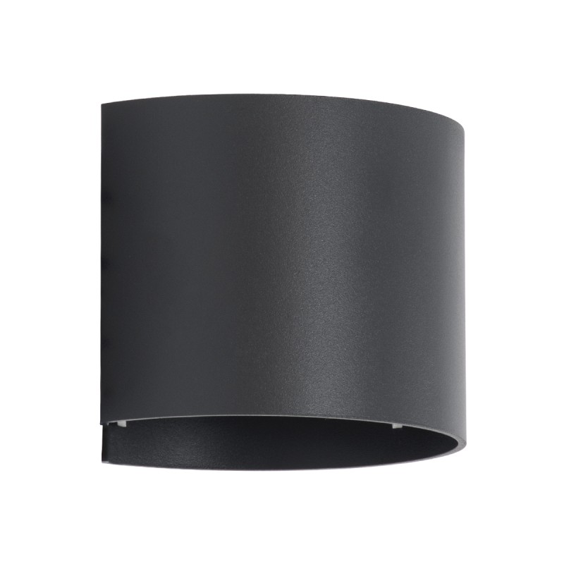 GloboStar® AXIS-R 60636 Φωτιστικό Τοίχου - Απλίκα Αρχιτεκτονικού Φωτισμού Εσωτερικού/Εξωτερικού Χώρου Up & Down LED 10W 1150lm 10 έως 60° AC 220-240V Αδιάβροχο IP65 Μ10 x Π10 x Υ10cm - Θερμό Λευκό 2700K - Γκρι Ανθρακί- Bridgelux Chip - 3 Years Warrant