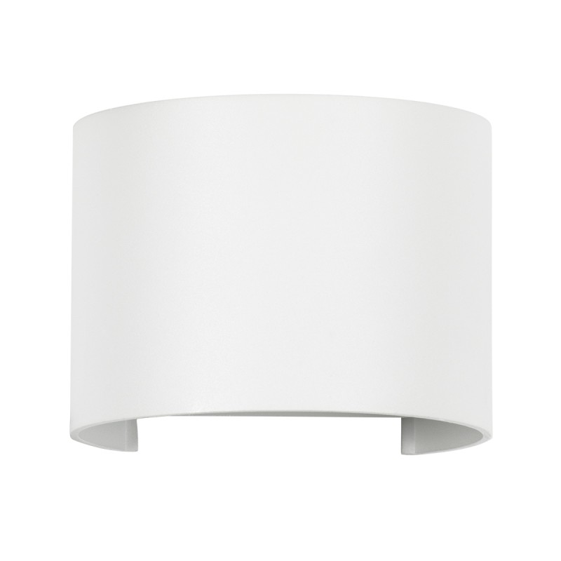 GloboStar® AXIS-R 60638 Φωτιστικό Τοίχου - Απλίκα Αρχιτεκτονικού Φωτισμού Εσωτερικού/Εξωτερικού Χώρου Up & Down LED 10W 1200lm 10 έως 60° AC 220-240V Αδιάβροχο IP65 Μ10 x Π10 x Υ10cm - Φυσικό Λευκό 4500K - Λευκό - Bridgelux Chip - 3 Years Warranty