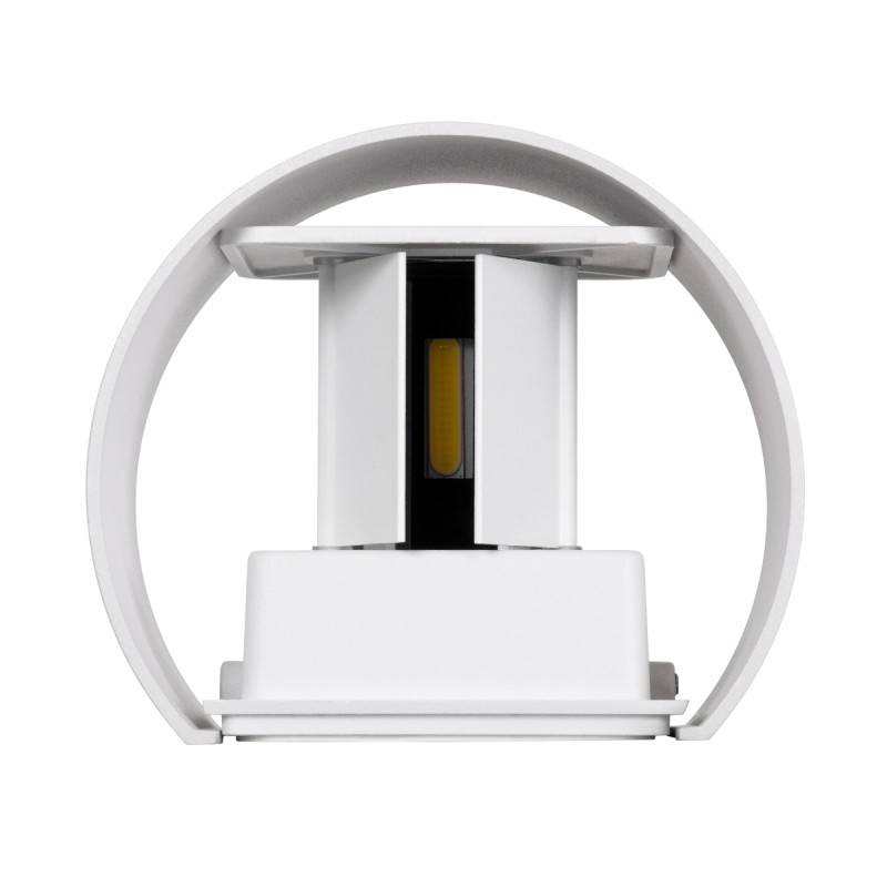 GloboStar® AXIS-R 60638 Φωτιστικό Τοίχου - Απλίκα Αρχιτεκτονικού Φωτισμού Εσωτερικού/Εξωτερικού Χώρου Up & Down LED 10W 1200lm 10 έως 60° AC 220-240V Αδιάβροχο IP65 Μ10 x Π10 x Υ10cm - Φυσικό Λευκό 4500K - Λευκό - Bridgelux Chip - 3 Years Warranty