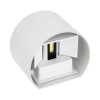 GloboStar® AXIS-R 60641 Φωτιστικό Τοίχου - Απλίκα Αρχιτεκτονικού Φωτισμού Εσωτερικού/Εξωτερικού Χώρου Up & Down LED 10W 1250lm 10 έως 60° AC 220-240V Αδιάβροχο IP65 Μ10 x Π10 x Υ10cm - Ψυχρό Λευκό 6000K - Λευκό - Bridgelux Chip - 3 Years Warranty