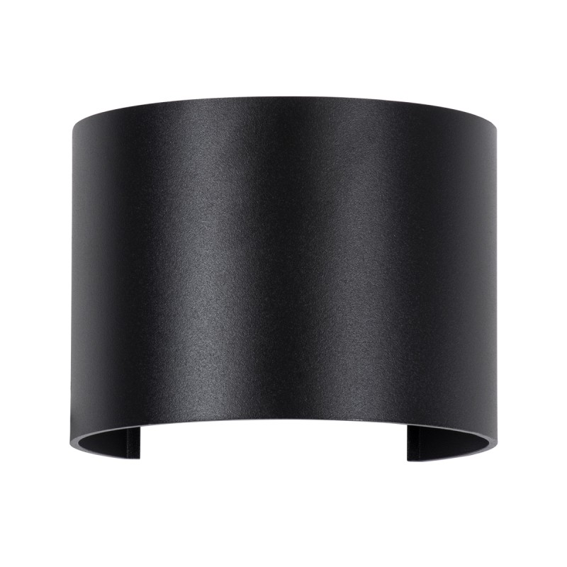 GloboStar® AXIS-R 60643 Φωτιστικό Τοίχου - Απλίκα Αρχιτεκτονικού Φωτισμού Εσωτερικού/Εξωτερικού Χώρου Up & Down LED 10W 1250lm 10 έως 60° AC 220-240V Αδιάβροχο IP65 Μ10 x Π10 x Υ10cm - Ψυχρό Λευκό 6000K - Μαύρο - Bridgelux Chip - 3 Years Warranty