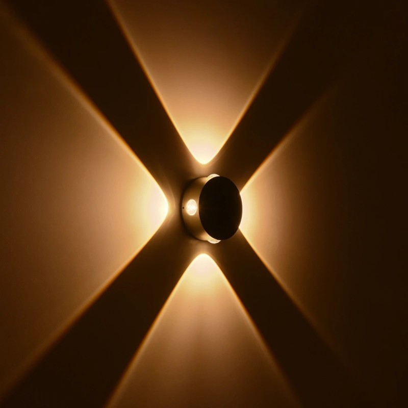 kelvo® ARKOS KLV-101-0108 Μοντέρνο Φωτιστικό Τοίχου - Απλίκα LED 8W 840lm 15° AC 220-240V Αδιάβροχο IP65 Θερμό Λευκό 2700K - Lumileds COB Chip & TÜV SÜD Driver - Γκρι Ανθρακί Ματ - Μ13 x Π5.5 x Υ13cm - 5 Χρόνια Εγγύηση