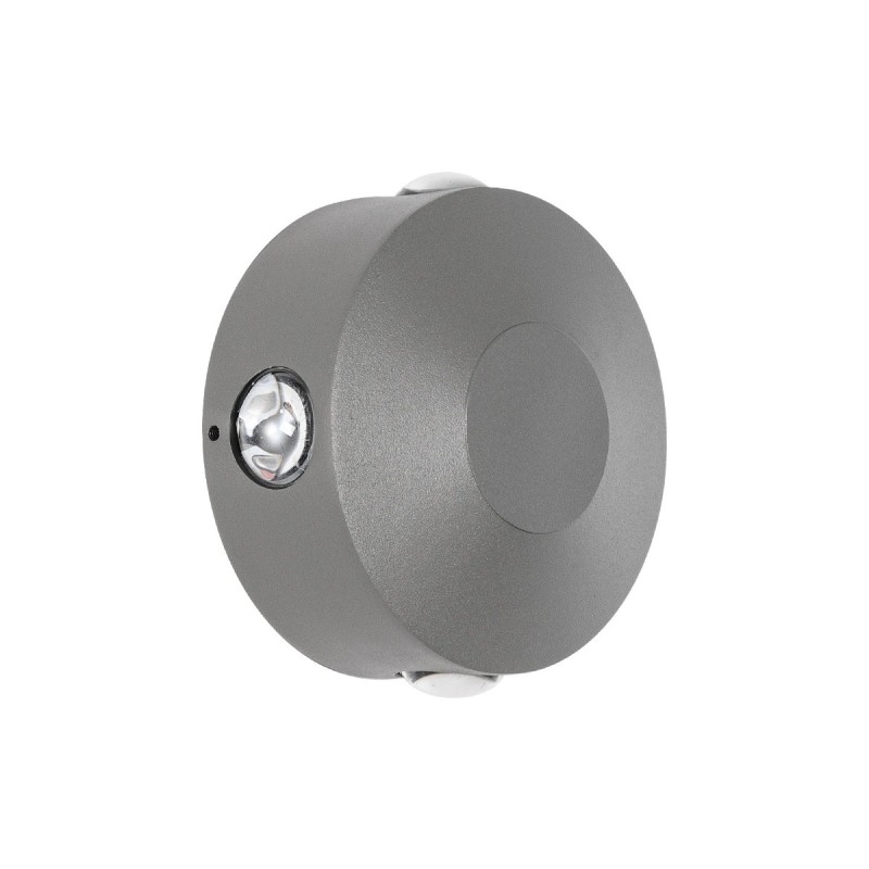 kelvo® ARKOS KLV-101-0108 Μοντέρνο Φωτιστικό Τοίχου - Απλίκα LED 8W 840lm 15° AC 220-240V Αδιάβροχο IP65 Θερμό Λευκό 2700K - Lumileds COB Chip & TÜV SÜD Driver - Γκρι Ανθρακί Ματ - Μ13 x Π5.5 x Υ13cm - 5 Χρόνια Εγγύηση